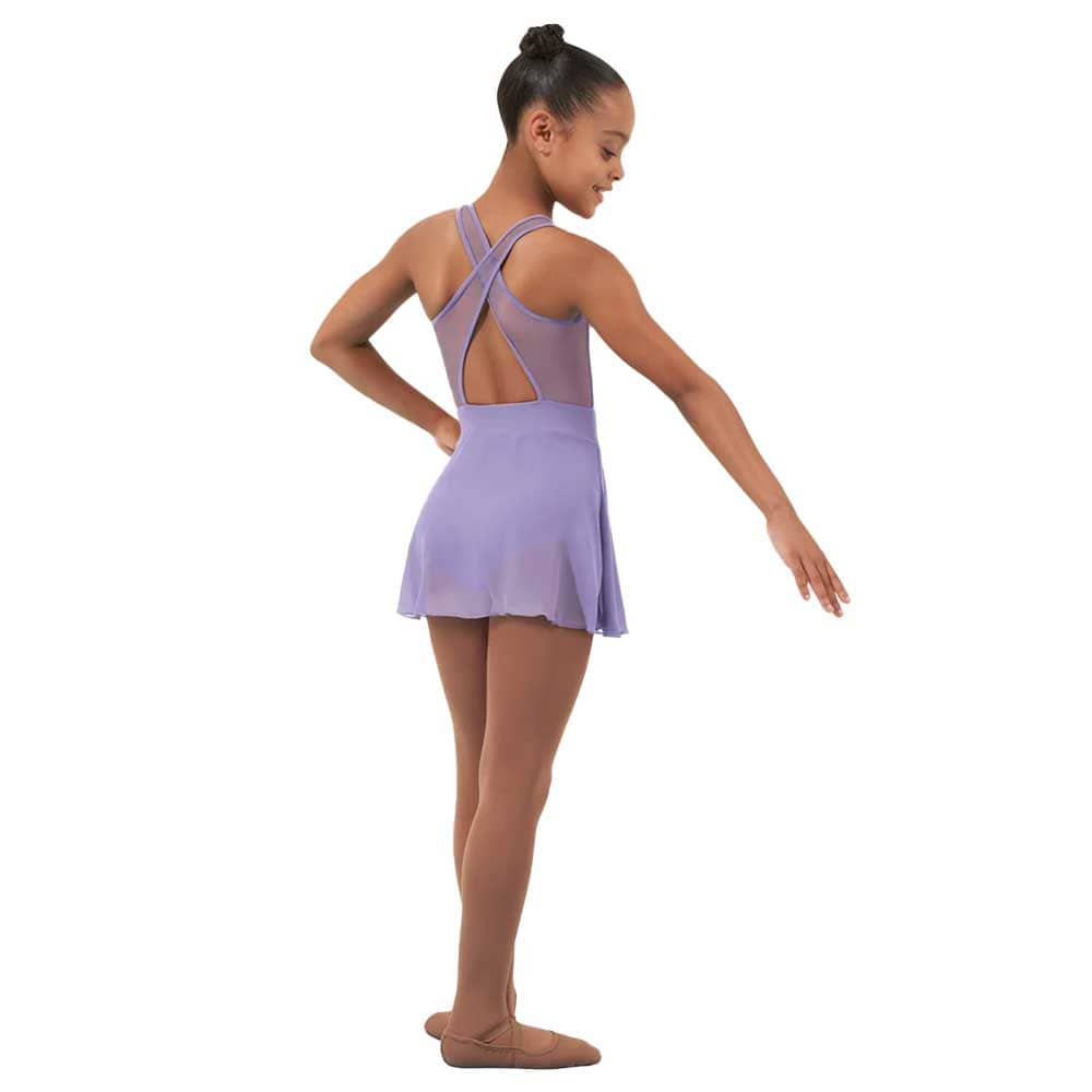 Bloch CL4625 Candace Mesh Skirted Dance Dress - Girls By Bloch Canada -