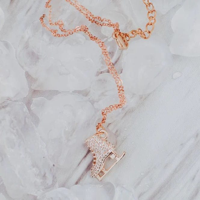 Brilliance & Melrose Golden Skating Love Necklace By Brilliance & Melrose Canada -