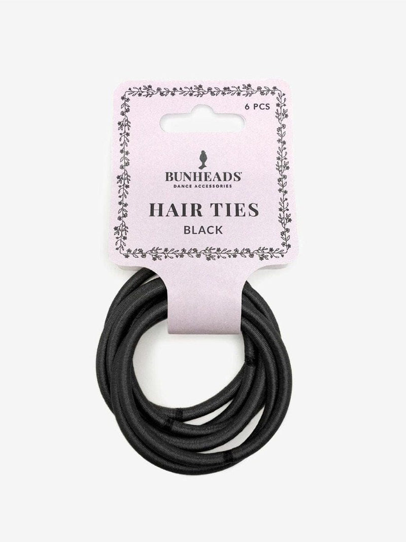 Bunheads Hair Elastics (6 pack) By Bunheads Canada - Black