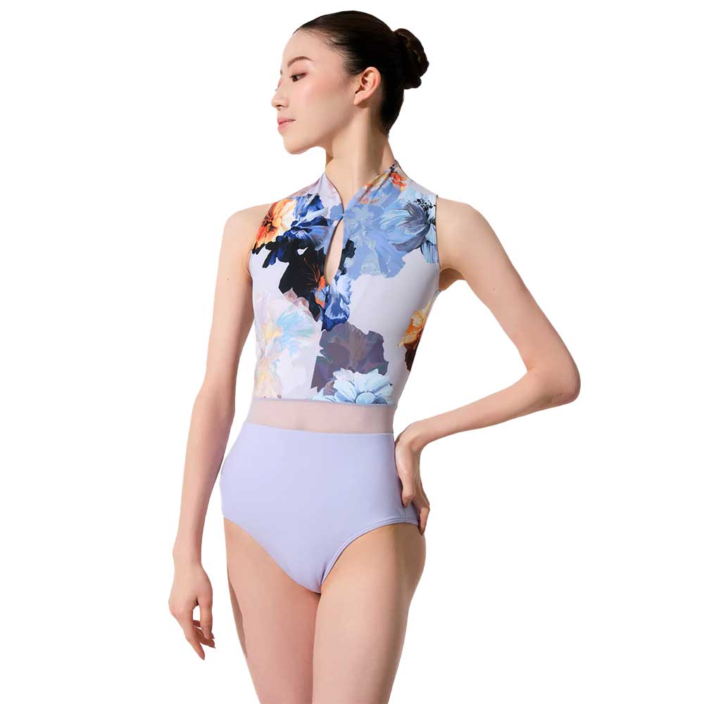 Grishko DA3002MP Olga Leotard Child - Lilac Camelia Print By Grishko Canada - XL Child / Lilac