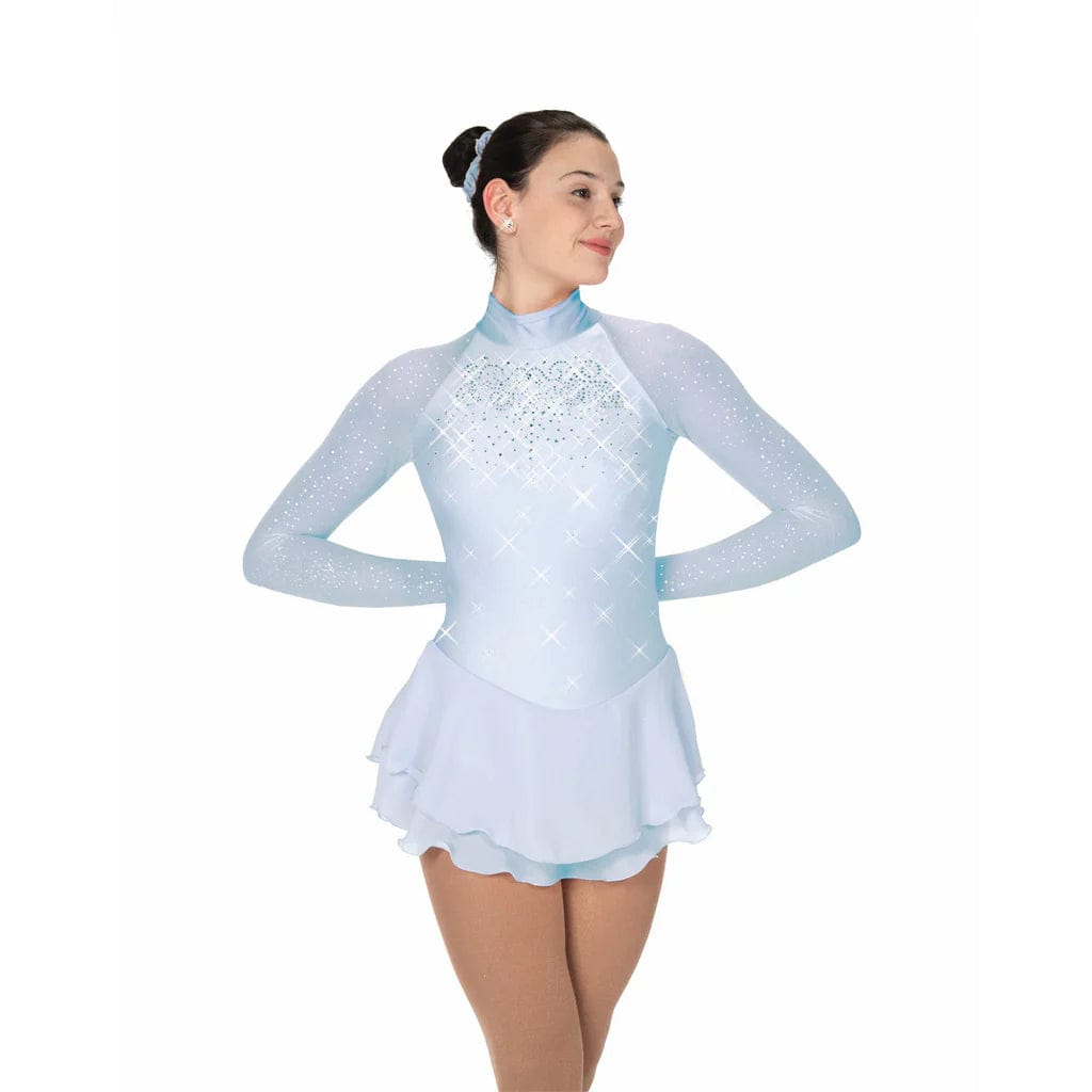 Jerry's 612 Satin Slipper Figure Skating Dress - Adult By Jerry's Canada - L. SM / Ice Blue