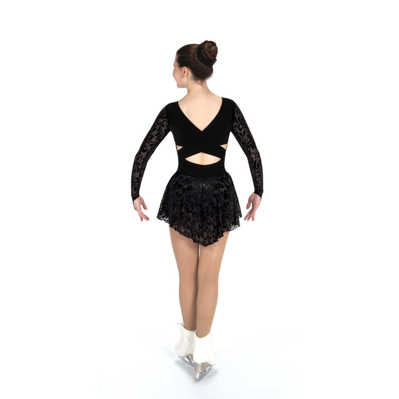 Jerry's 654 It’s A Wrap Figure Skating Dress - Adult By Jerry's Canada - L. LA / Black