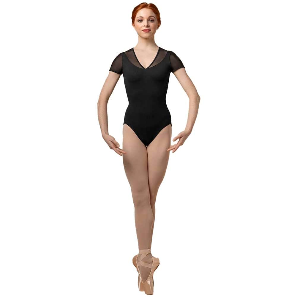 Mirella M5093LM V Neck Cap Sleeve Leotard - Adult By Mirella Canada -