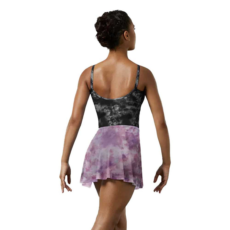 Mirella MS161 Watercolour Pull-on Skirt - Ladies By Mirella Canada - Petite / Violet Frost
