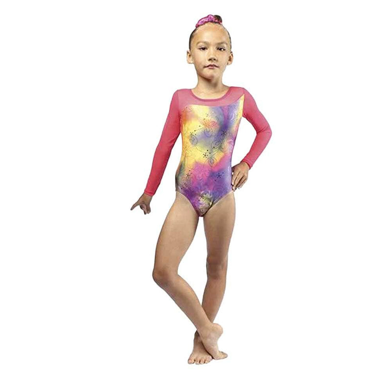 Mondor 27815 Longsleeve Printed Gymnastics Leo Child - Neon Pop By Mondor Canada -