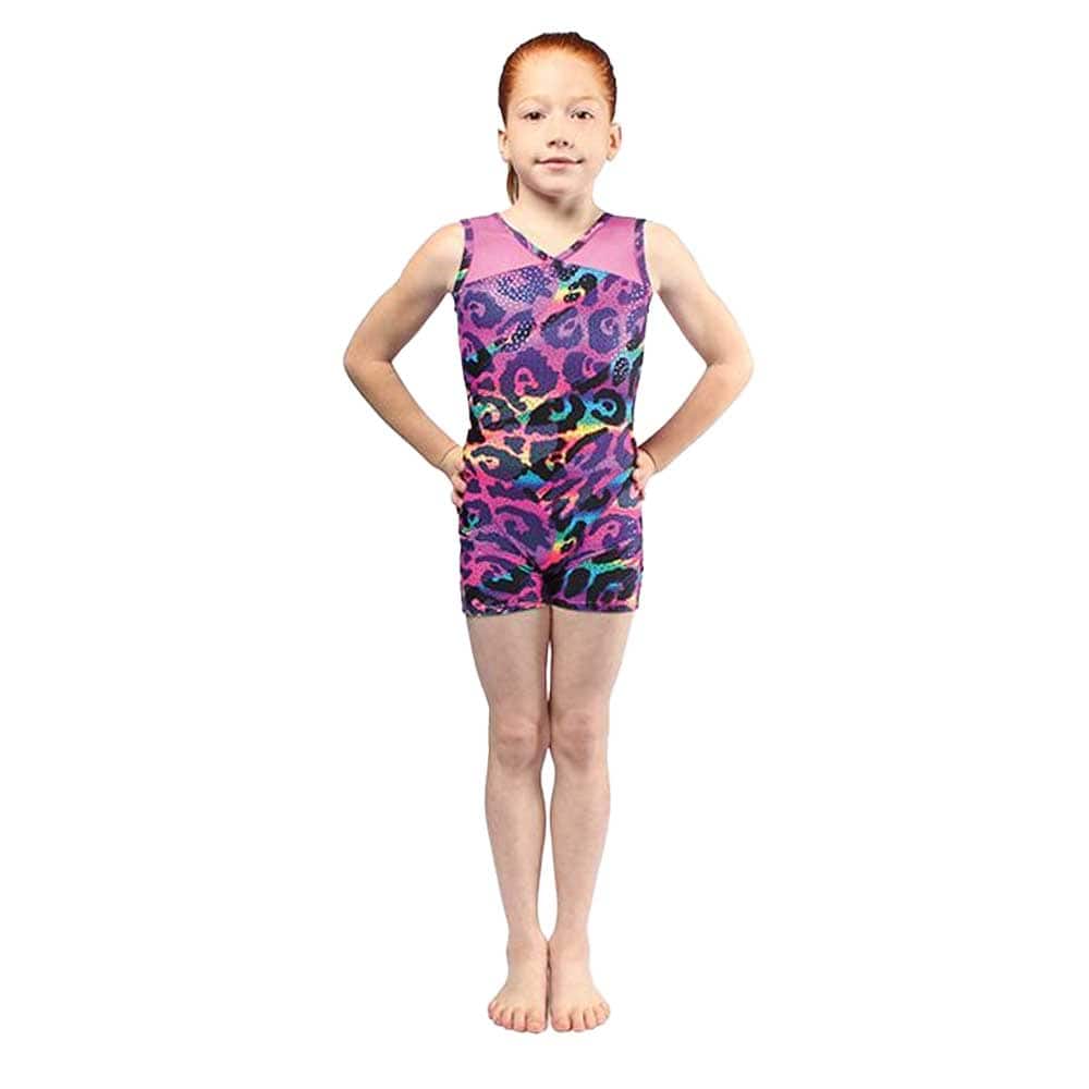 Mondor 27816 Printed Gymnastics Biketard Child - Leopard By Mondor Canada -