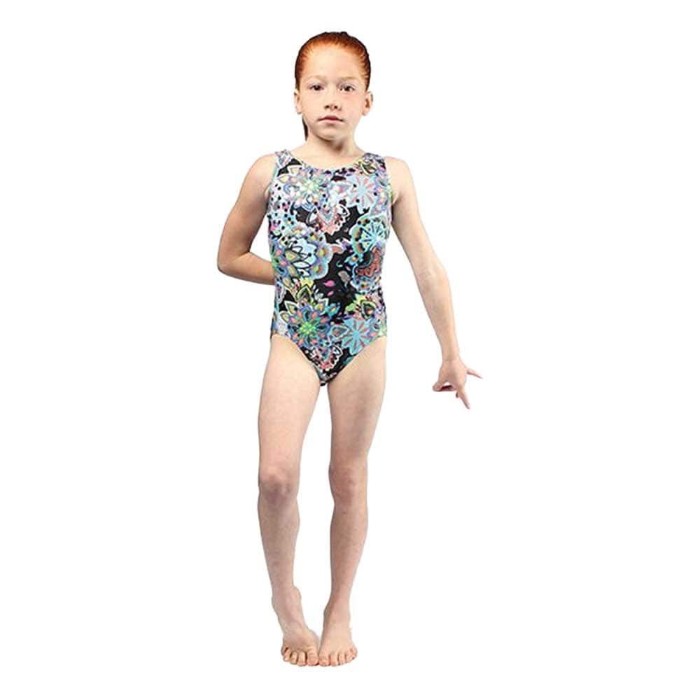 Mondor 7822 Printed Gymnastics Leotard - Child By Mondor Canada - 8-10 / FP  Flower Power