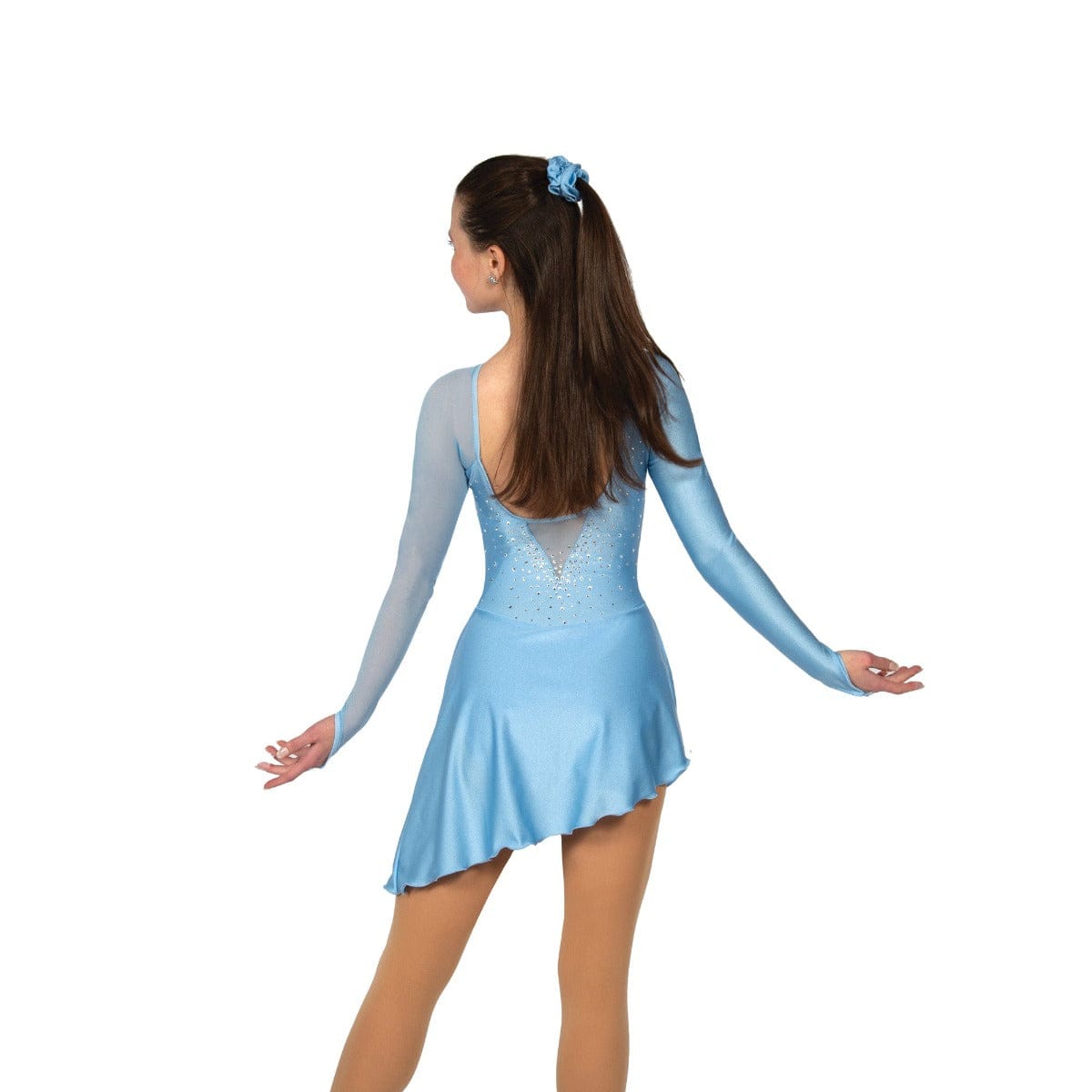 Solitaire Skatewear Asymmetrical Dress - Powder Blue By Solitaire Skatewear Canada - 12-14 / Powder Blue