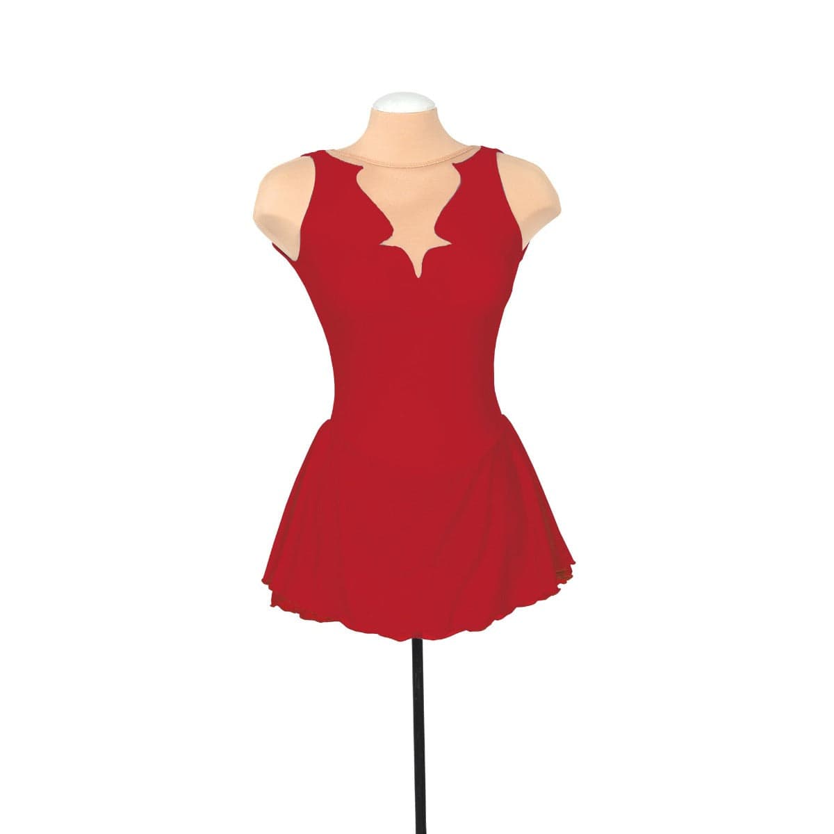 Solitaire Skatewear Fancy Cutwork Skating Dress - Red By Solitaire Skatewear Canada - L. ME / Red