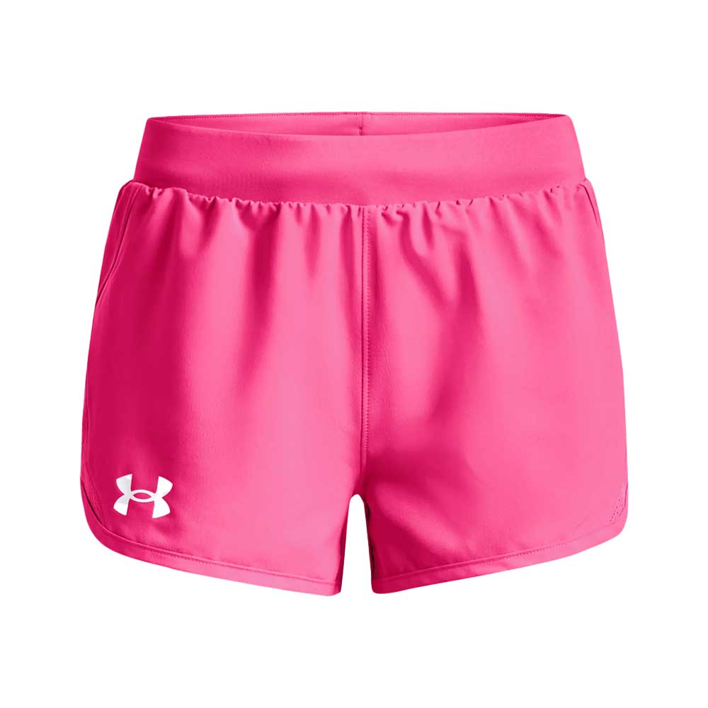 Under Armour Girls' Fly-By Shorts By UA Canada - YXS ( size 7 ) / 695 Electro Pink